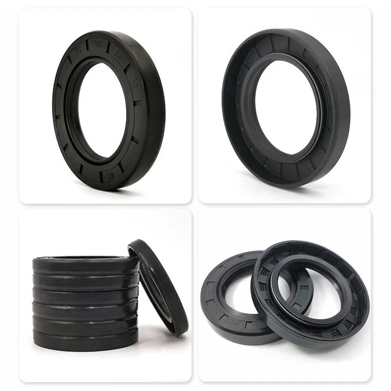 TC Oil Seal Ring NBR Rubber Double Lip Rotary Shaft Seal — ID 38–170mm