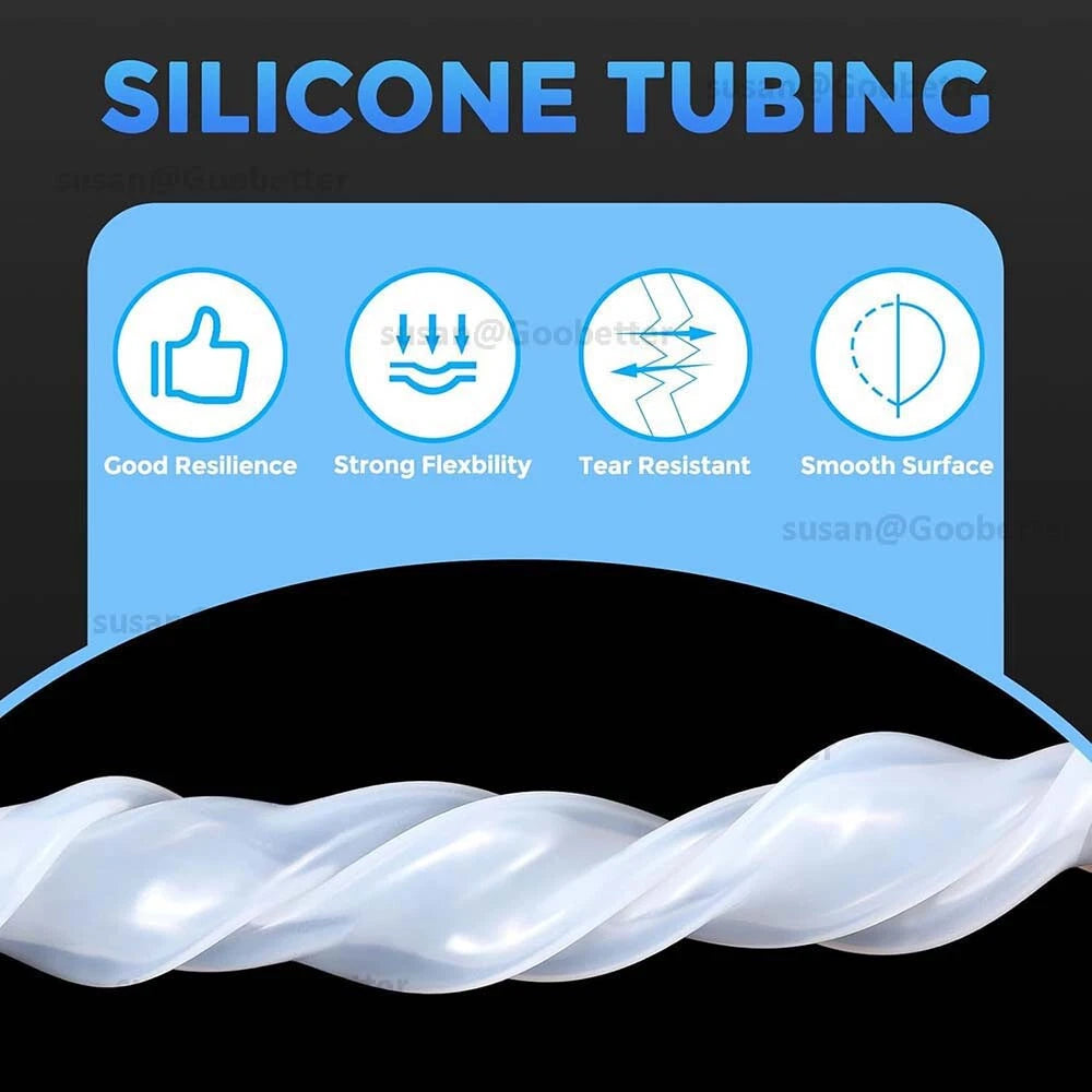 Clear Silicone Tubing — Food Grade Flexible Rubber Hose for Beer, Water & Medical Use | 0.3–50mm ID