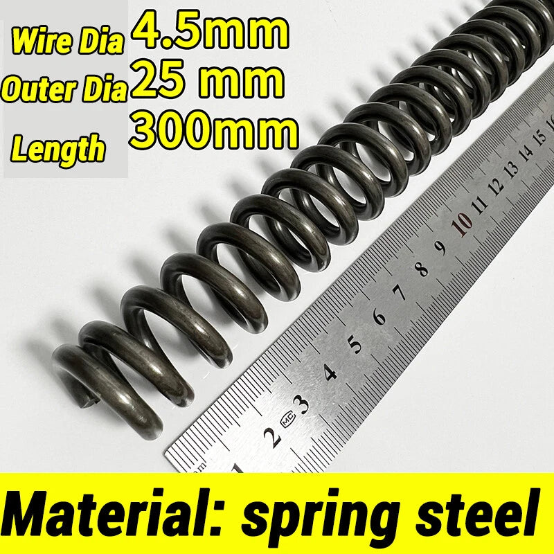 Compression Spring 4-5mm Wire dia 40-80mm Diameter & 300mm Length Pressure Small