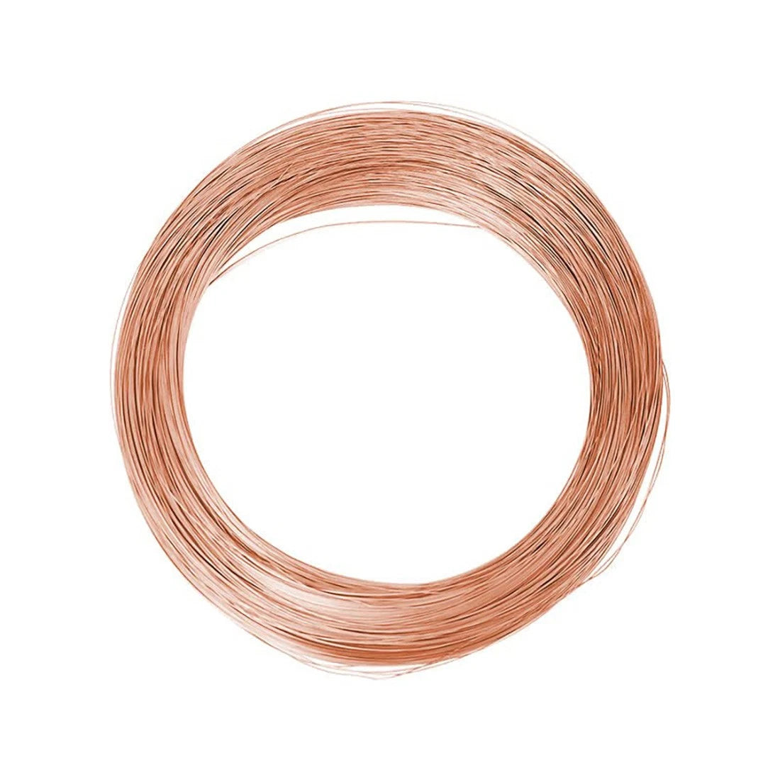 1M Round Copper Wire Solid 0.2-4.5mm Bendable Metal Wire Jewellery Craft Making
