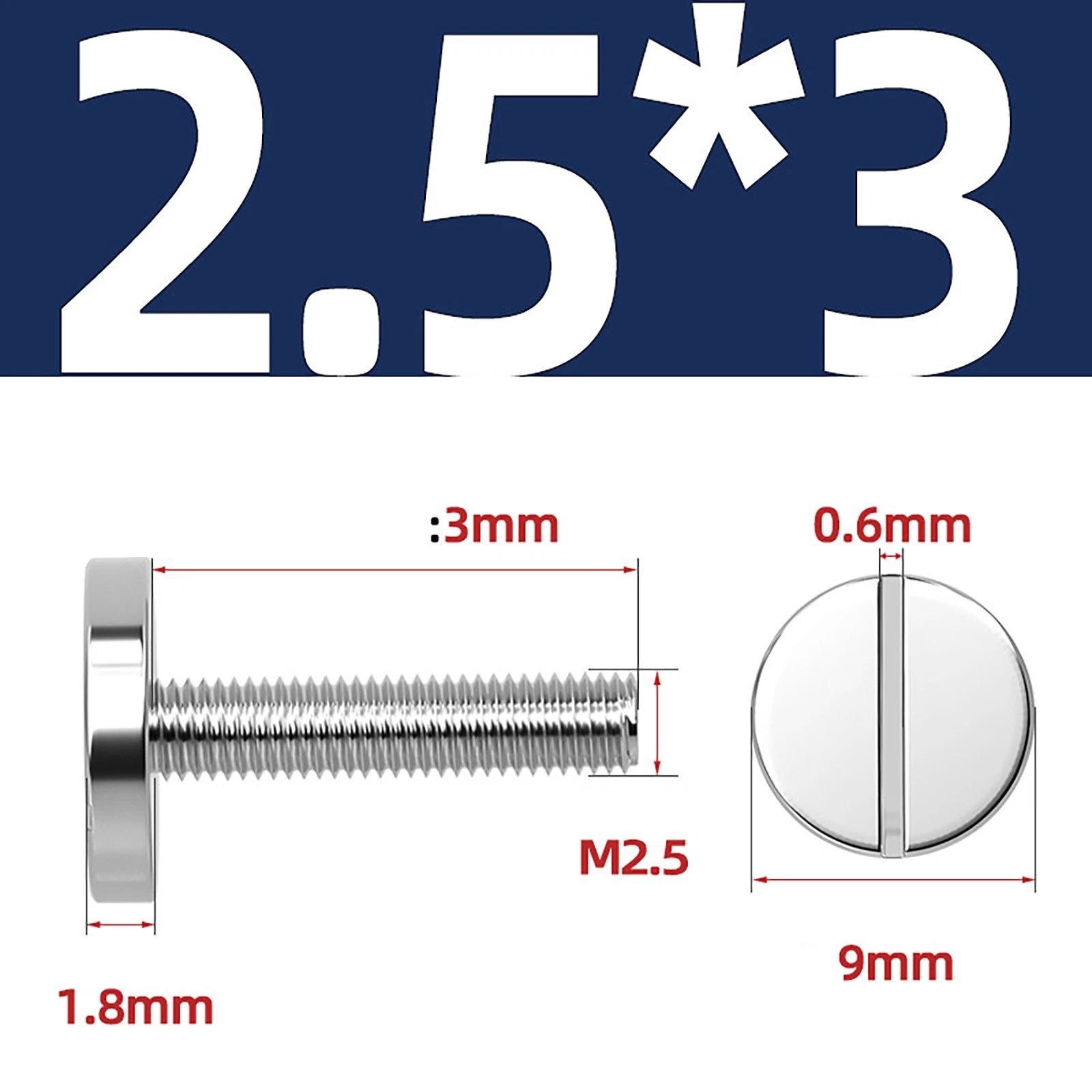 A2 Stainless Steel Slotted Large Head Machine Screws — Wide Pan Bolt DIN 921 | M2–M10