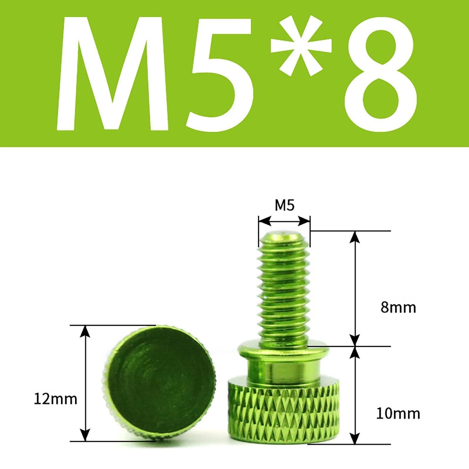 Aluminum Thumb Screws M5 M6 Knurled Hand Bolts Anodized PC Case Hobby DIY Stock