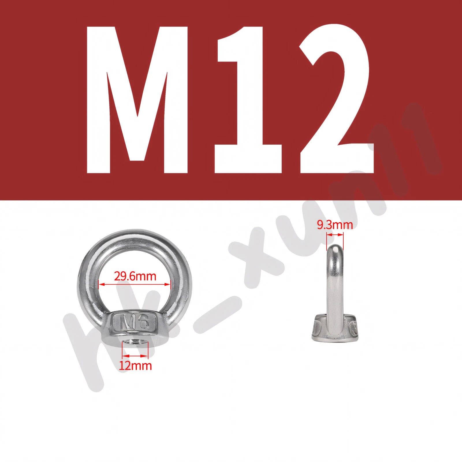 M3 M4 M5 M6 M8 M10 M12 TO M24 LIFTING EYE NUTS & BOLTS A2-304 STAINLESS STEEL