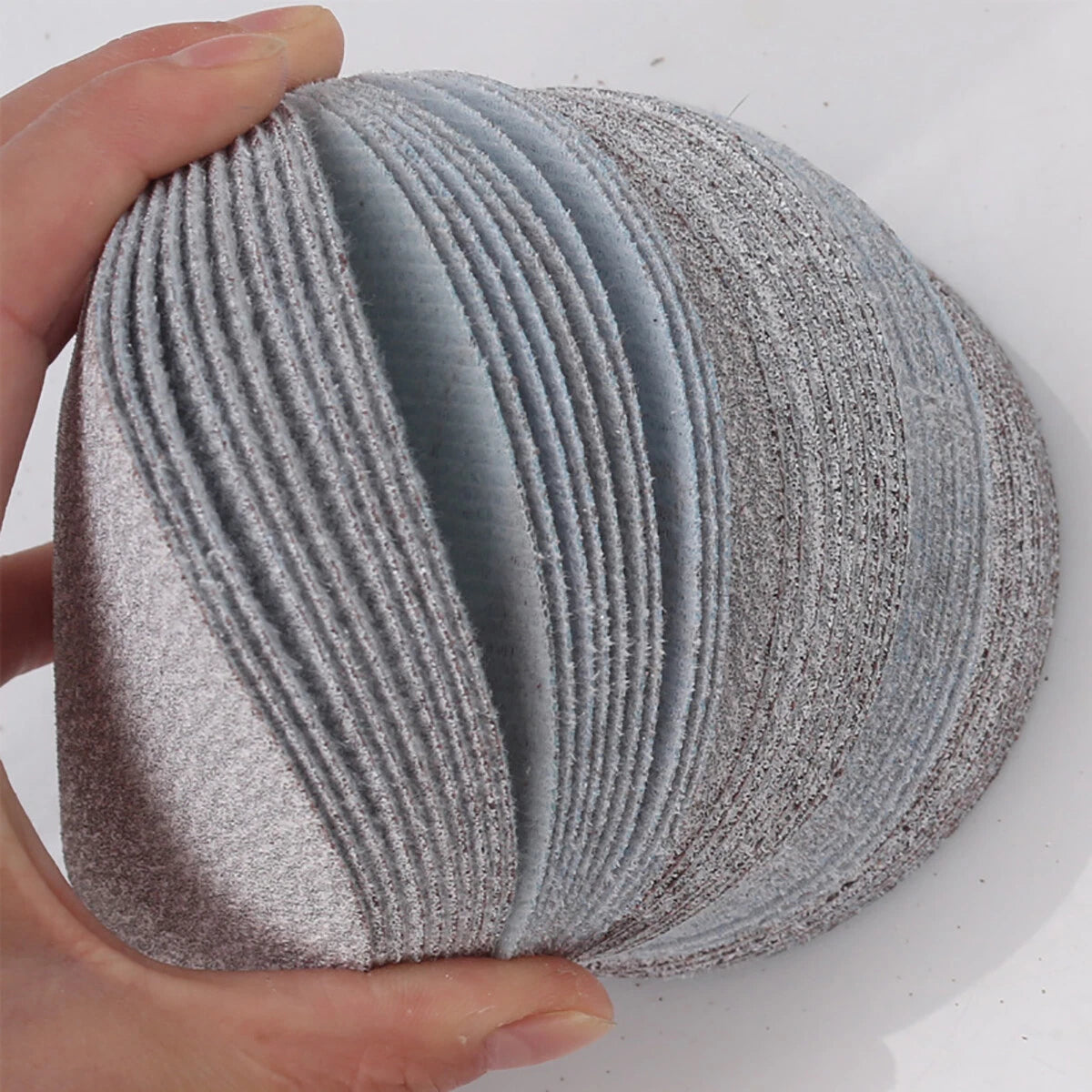 1/2/3/4/5/6/7 inch Hook & Loop Sanding Disc Orbital White Sandpaper Pads Wet Dry