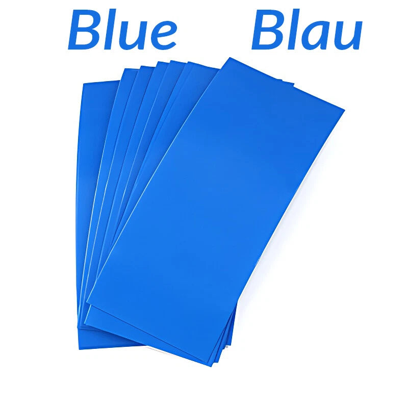 PVC Heat Shrink Tubing for RC Battery Packs — 60mm to 625mm, Multiple Colors
