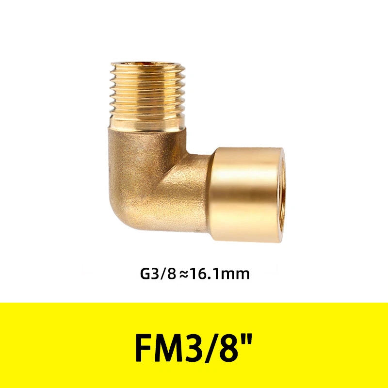 BSP Brass Tee Fitting – 90° Equal Tee Pipe Connector, Female & Male Thread, 1/8" to 1/2"