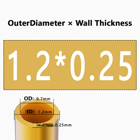 H62 Brass Round Tube Pipe Hollow Tube OD 0.8mm 0.9mm 1mm-30mm Length 200mm 500mm