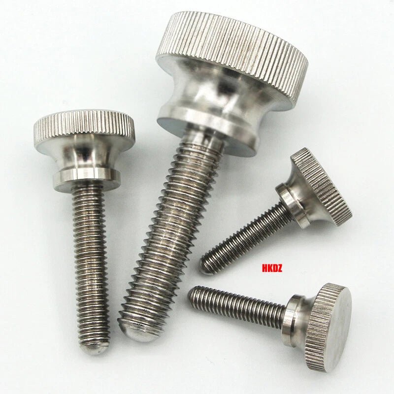 M2/M2.5 High Head Knurled Thumb Screws – 303 Stainless Steel Hand Grip Knob Bolts (3 - 12mm) - HomeDIYer