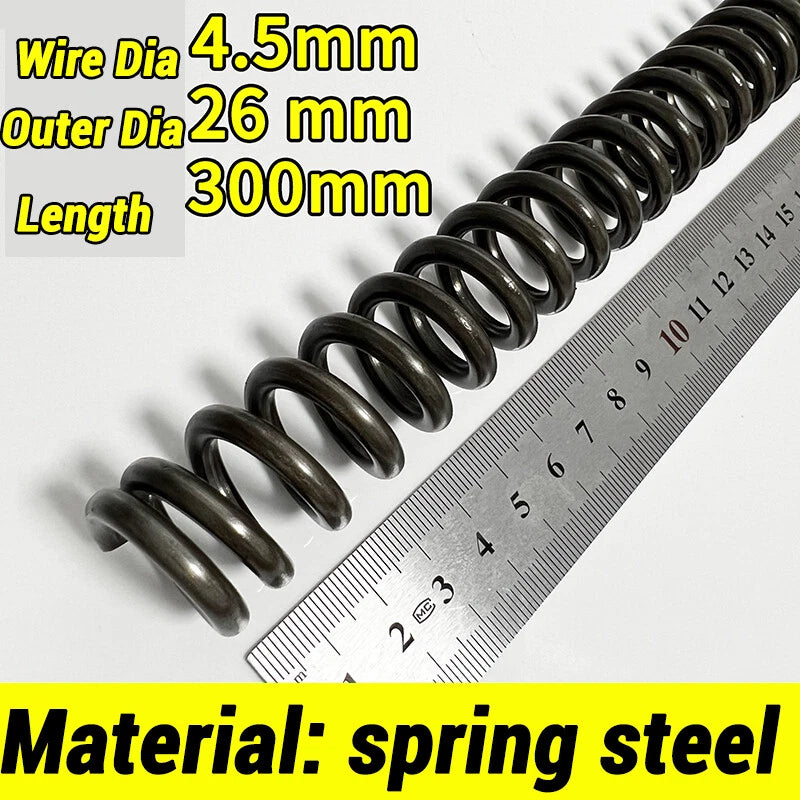 Compression Spring 4-5mm Wire dia 40-80mm Diameter & 300mm Length Pressure Small