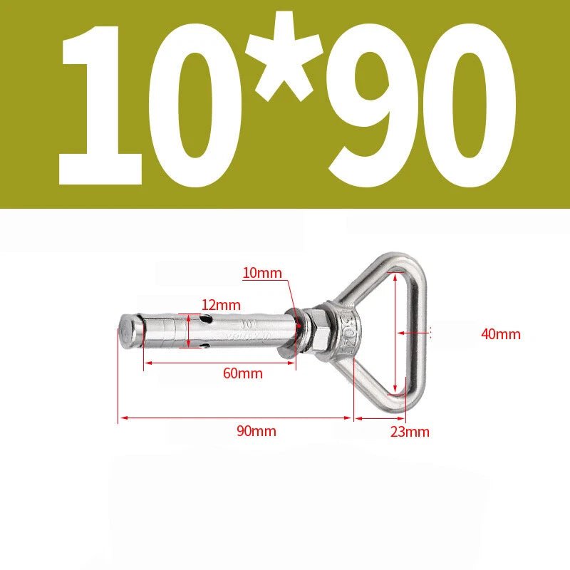 304 Stainless Steel Lifting Eye Ring Concrete Sleeve Anchor Bolts — M8 to M20 - HomeDIYer