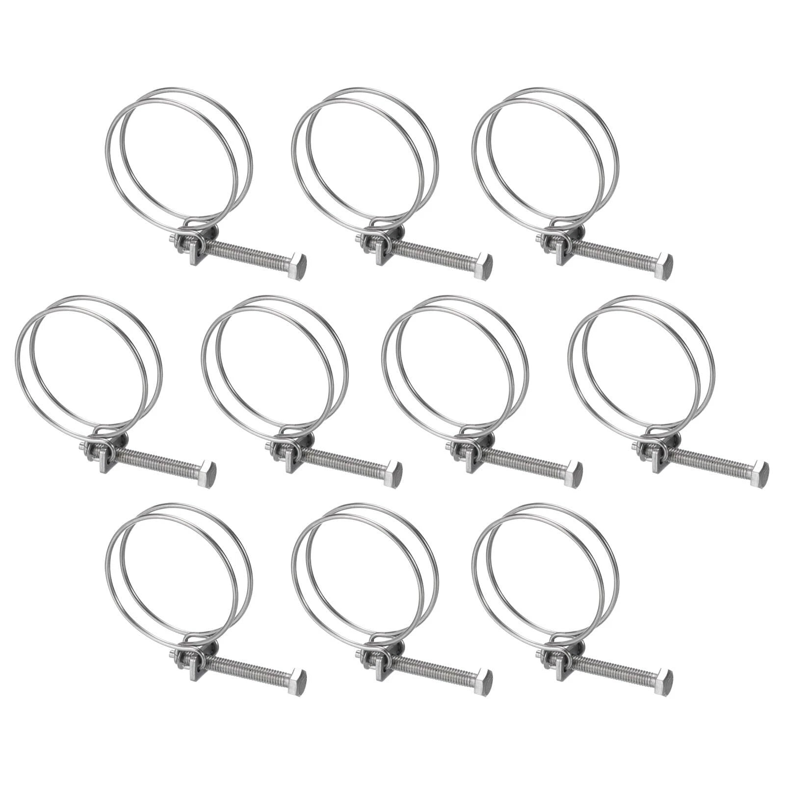 Double Wire Hose Clips - Stainless Steel, Pond Pipe Koi Fish Fitting Pump 9 -300
