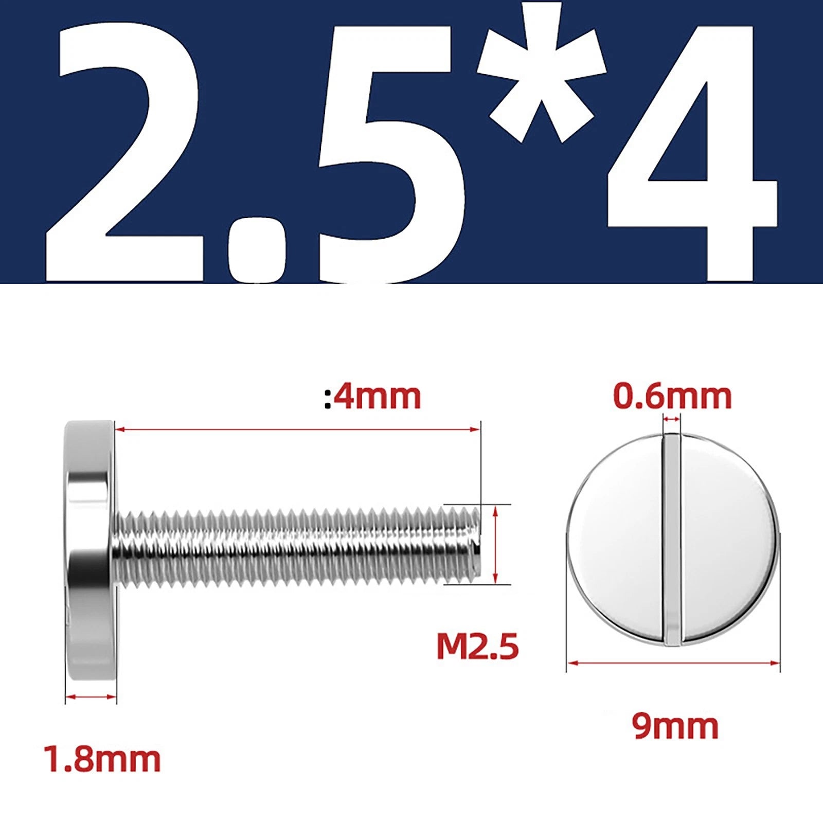 A2 Stainless Steel Slotted Large Head Machine Screws — Wide Pan Bolt DIN 921 | M2–M10