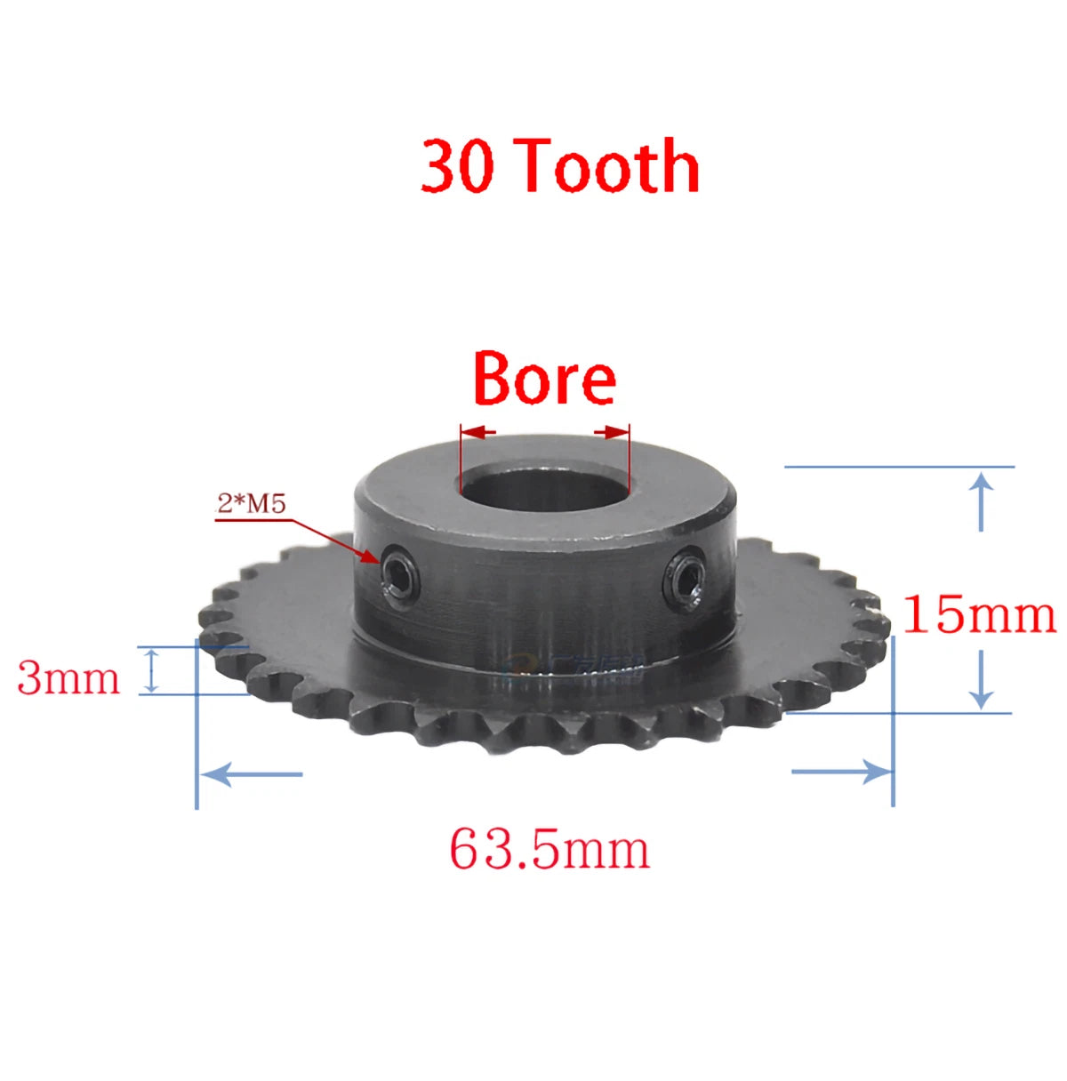 45# Steel 9 - 40 Tooth 04C Chain Drive Sprocket-Roller Chain-Chain Connector