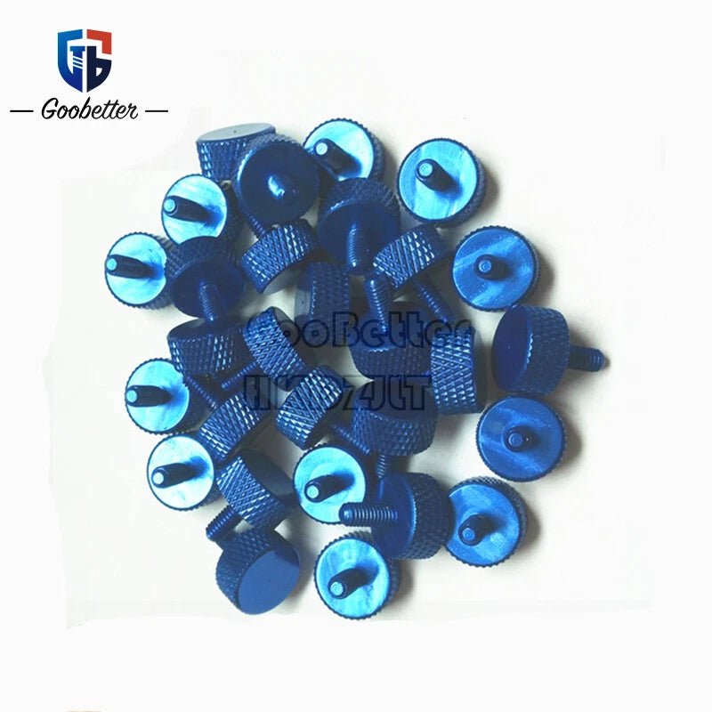 M3 Knurled Thumb Screws – Aluminum Anodized, Colorful, M3 x 20–50 mm - HomeDIYer