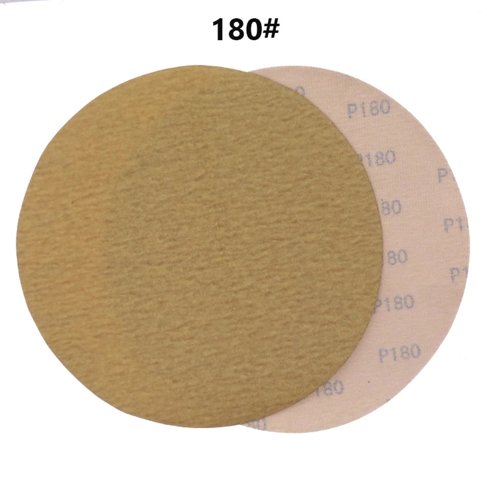 5 Inch 125mm Sanding Discs 40-1000 Grit Hook Loop Sandpaper Yellow Dry Grinding
