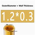 H62 Brass Round Tube Pipe Hollow Tube OD 0.8mm 0.9mm 1mm-30mm Length 200mm 500mm