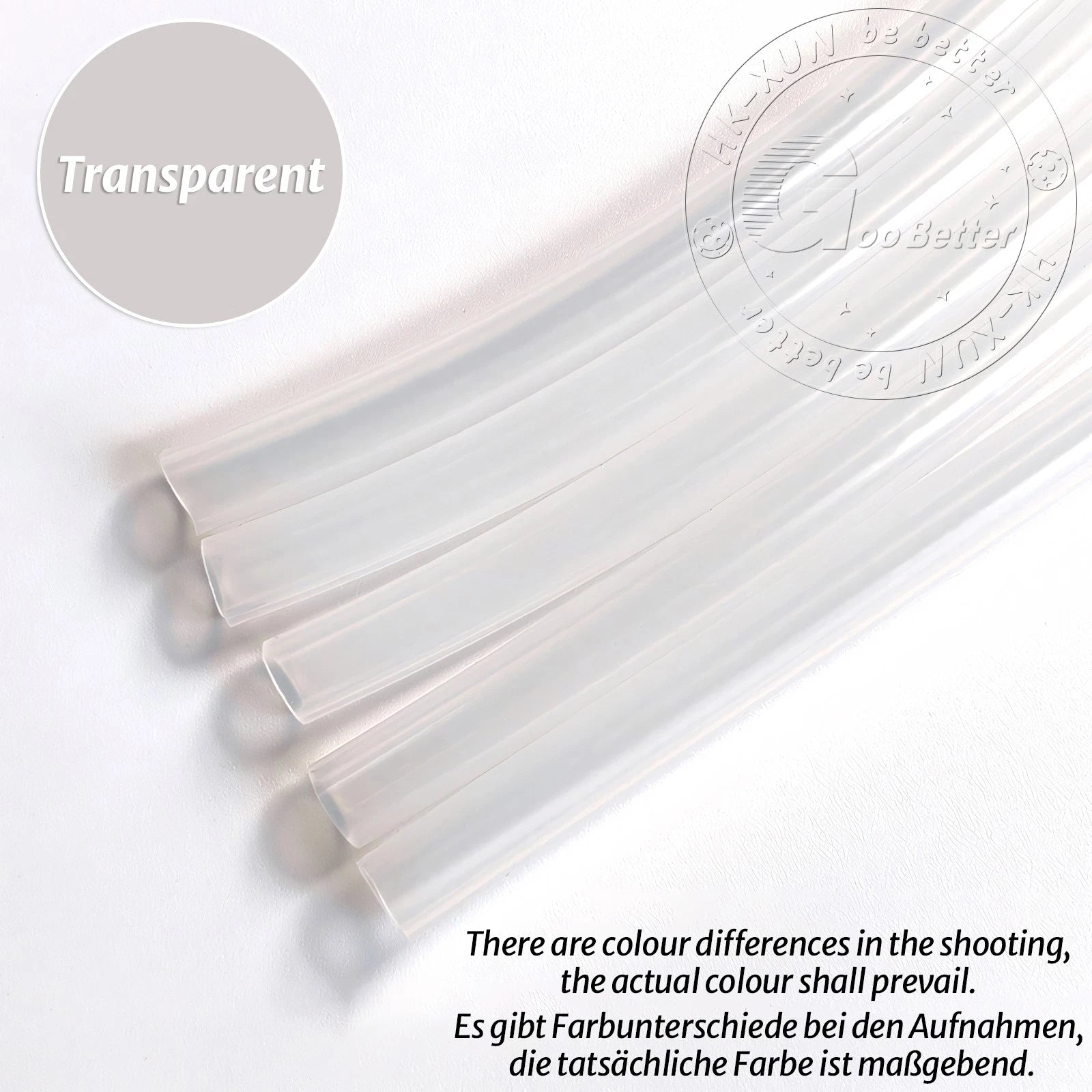 Food Grade Silicone Tubing — Flexible Rubber Hose Pipe, 1mm–12mm ID, Multiple Colors