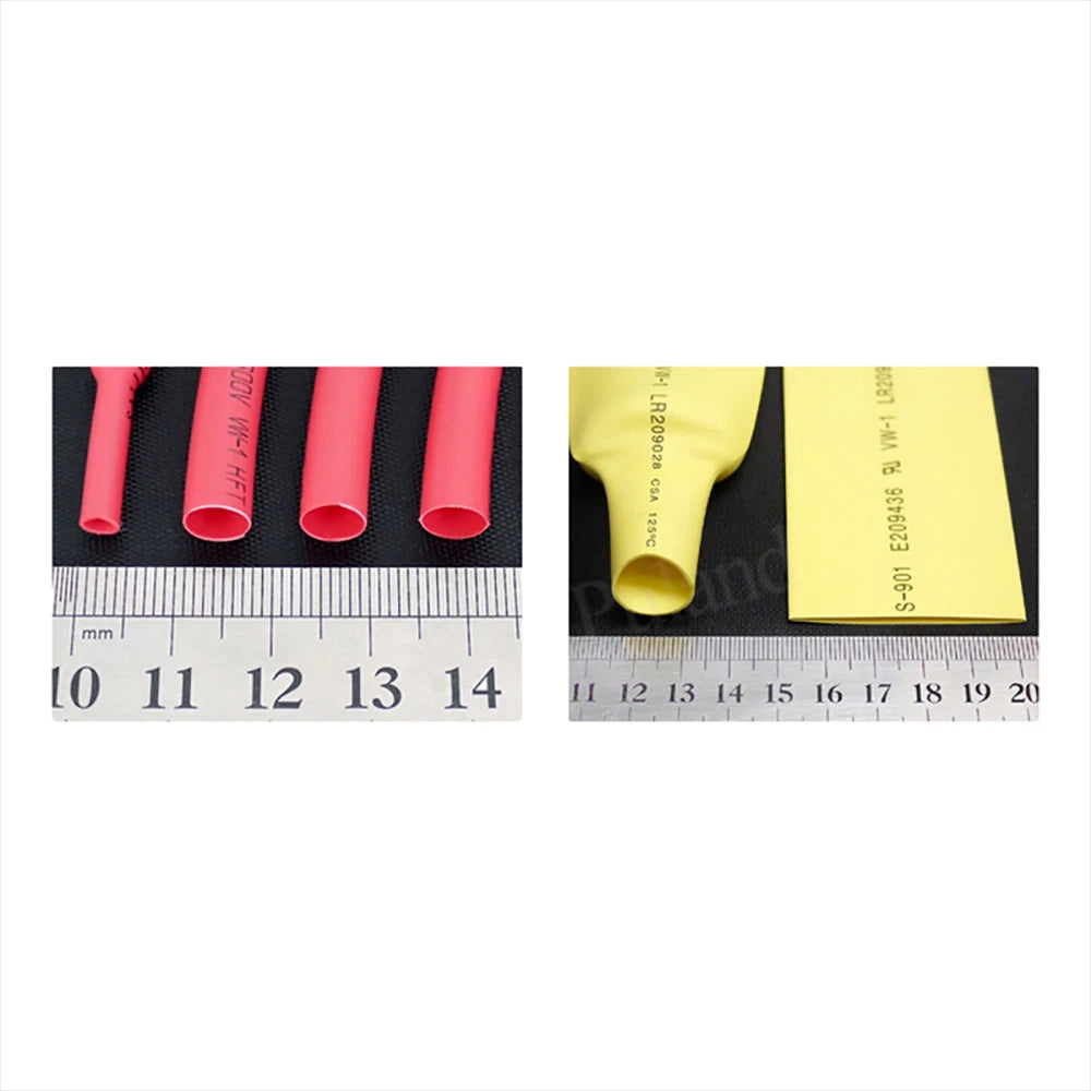 Heat Shrink Tubing 2:1 Ratio — 0.6mm to 70mm, 7 Colors, 1 Meter