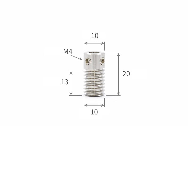 0.5/0.8 Module Worm Gear 20T-60T Teeth Brass Worm Gear Wheel & Worm Gear Shaft