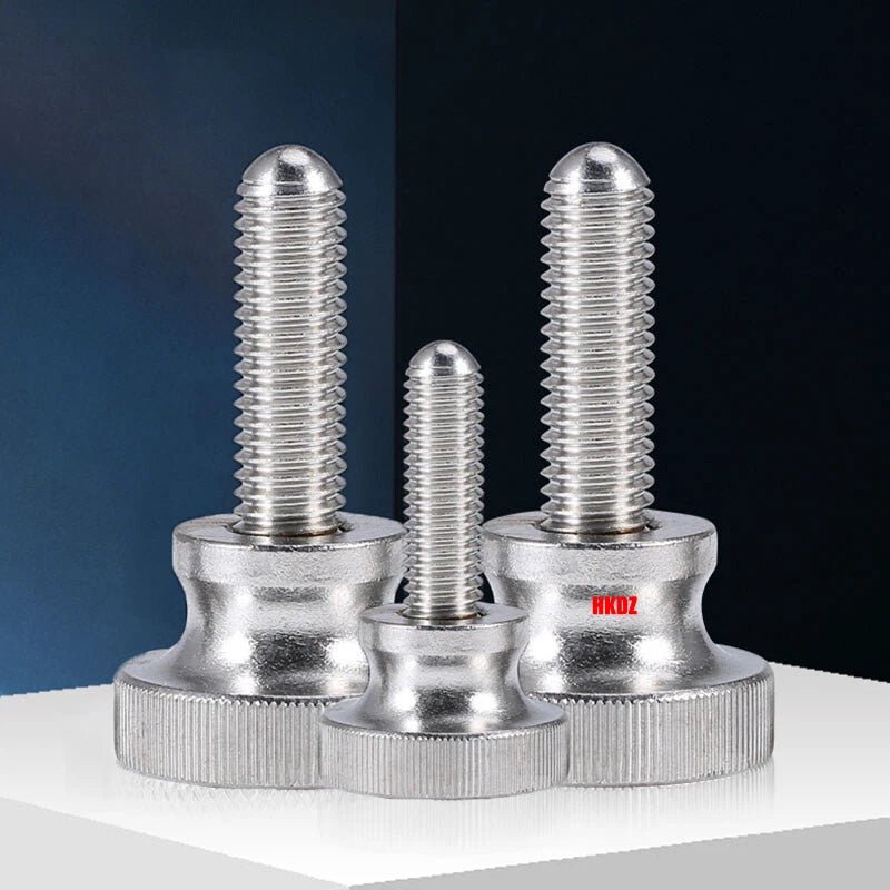 M2/M2.5 High Head Knurled Thumb Screws – 303 Stainless Steel Hand Grip Knob Bolts (3 - 12mm) - HomeDIYer