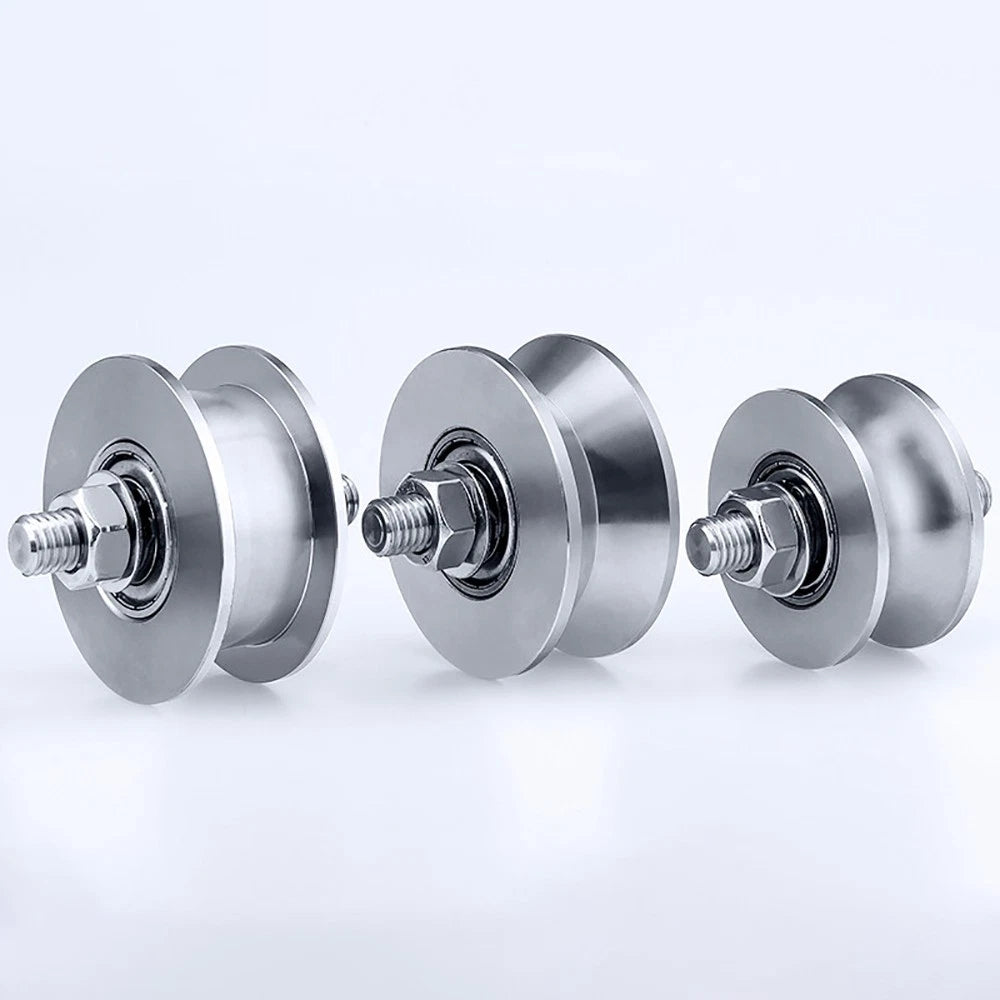 Track Linear Shaft Roller Bearing U V H Groove Steel Wheel Metal Pulley Sliding