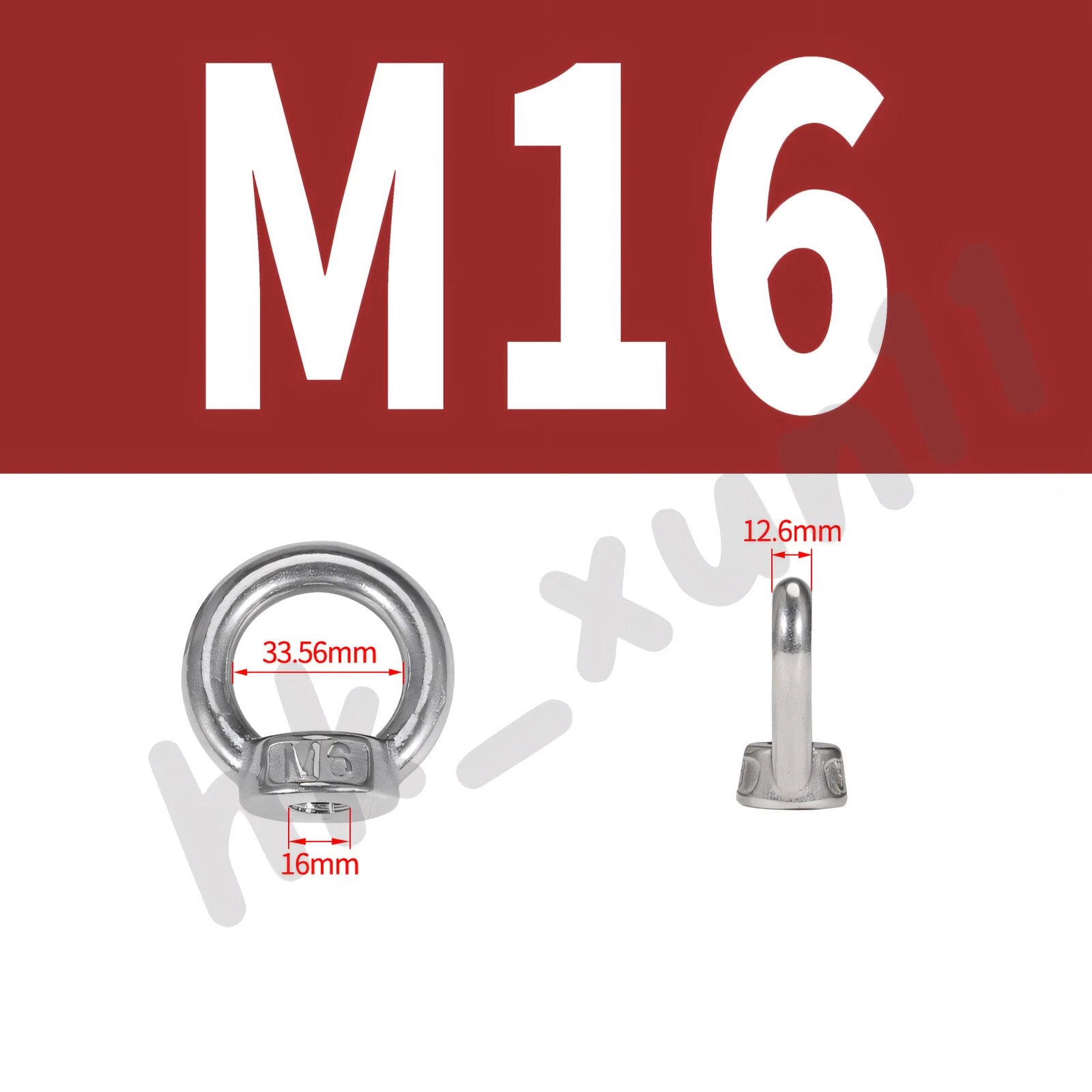 M3 M4 M5 M6 M8 M10 M12 TO M24 LIFTING EYE NUTS & BOLTS A2-304 STAINLESS STEEL