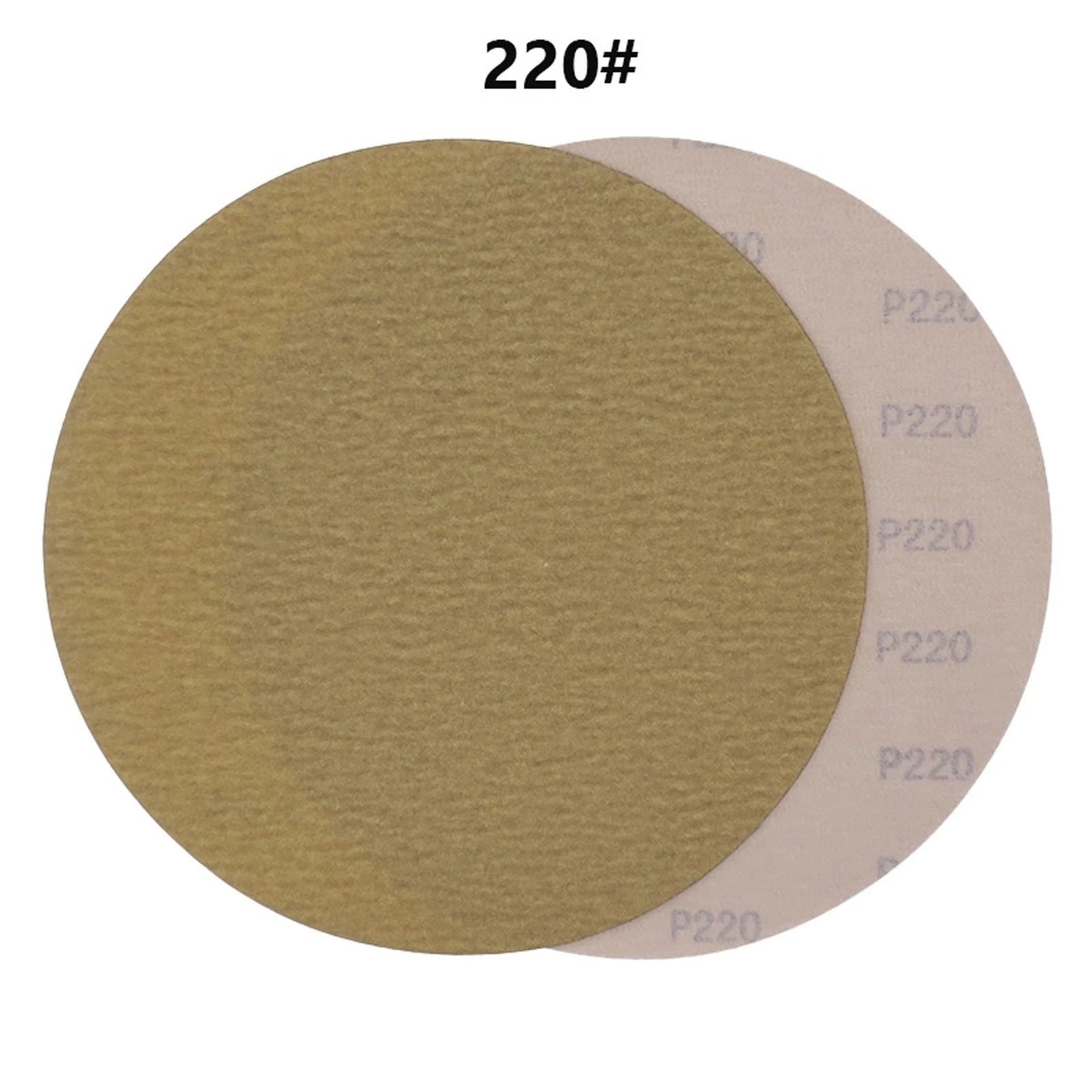 5 Inch 125mm Sanding Discs 40-1000 Grit Hook Loop Sandpaper Yellow Dry Grinding