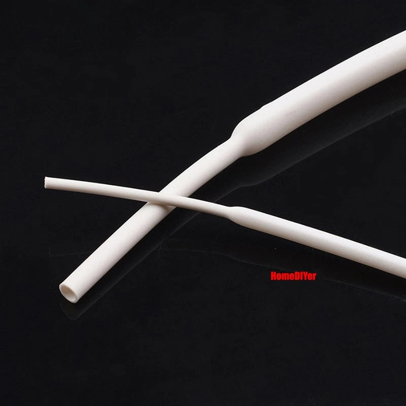 2:1 Heat Shrink Tubing — Electrical Wire Sleeving, Φ1mm–12mm, Clear/White/Red/Green