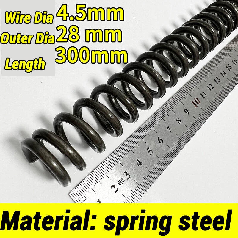 Compression Spring 4-5mm Wire dia 40-80mm Diameter & 300mm Length Pressure Small