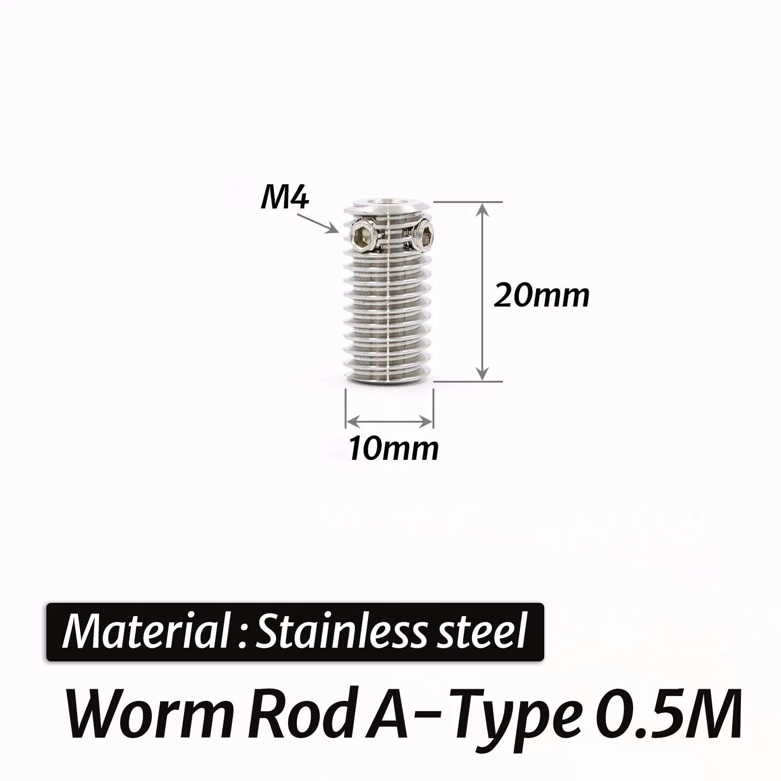 0.5/0.8/1/1.5 Module 20T to 60T Gear Copper Worm Wheel Gear & Worm Gear Shaft