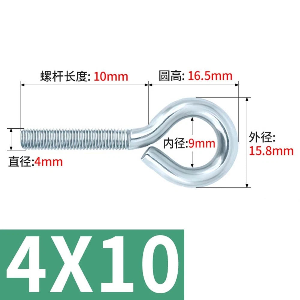 M3–M12 Galvanised Eye Screws | Metric Closed Eye Bolts & Threaded Ring Hooks