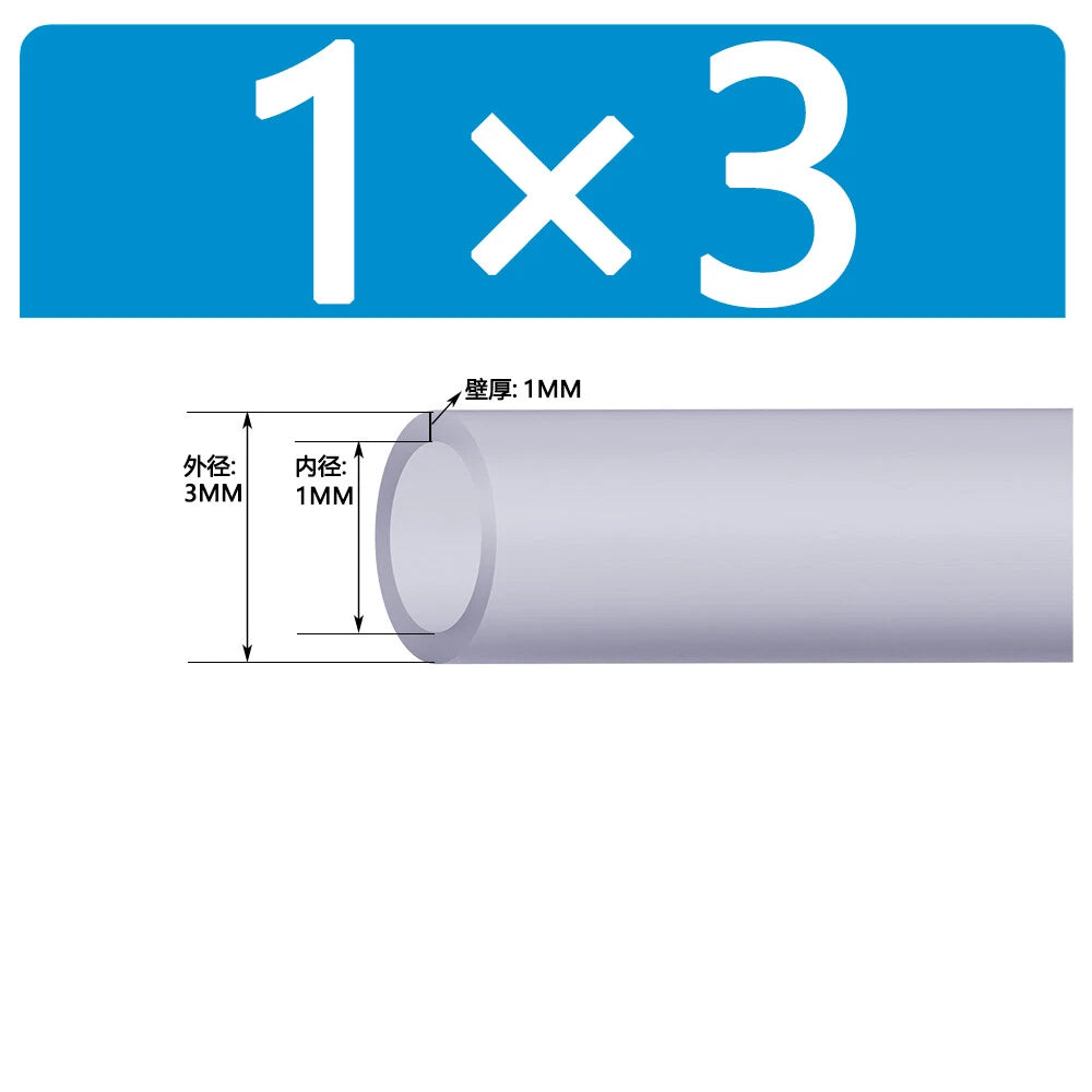 Food Grade Clear Silicone Tube Beer Milk Hose Pipe Soft Rubber ID 0.5mm - 38mm