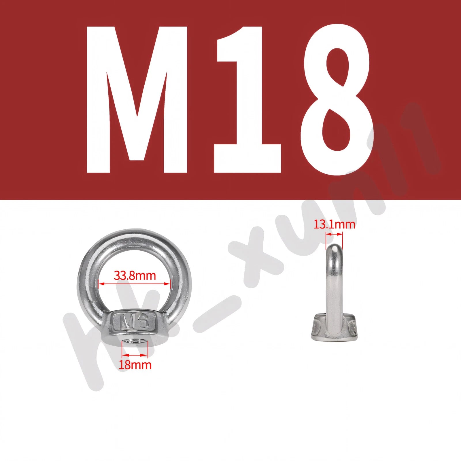 M3 M4 M5 M6 M8 M10 M12 TO M24 LIFTING EYE NUTS & BOLTS A2-304 STAINLESS STEEL
