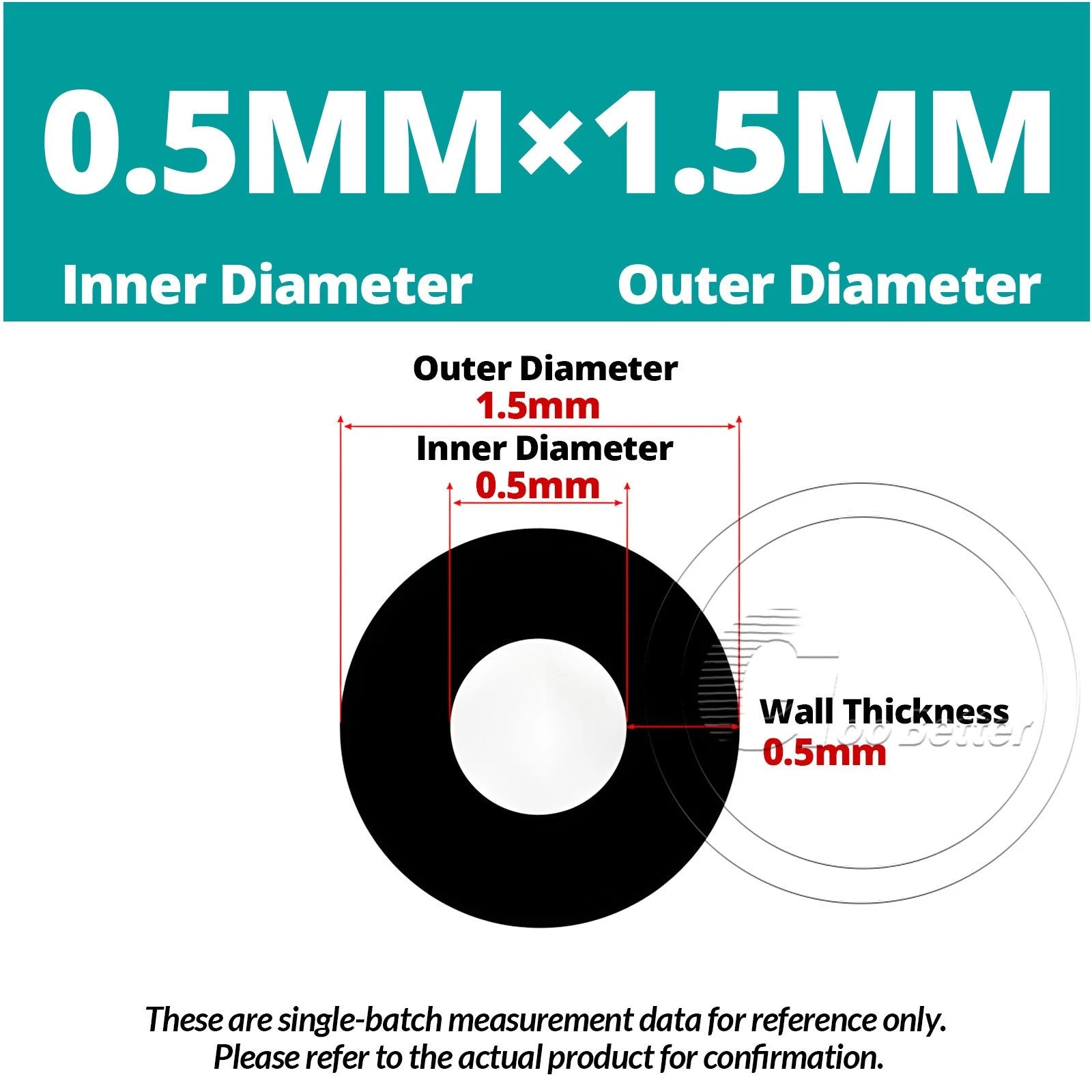 Black Silicone Rubber Tube – ID 0.5–60mm × OD 1–68mm Flexible Hose Pipe