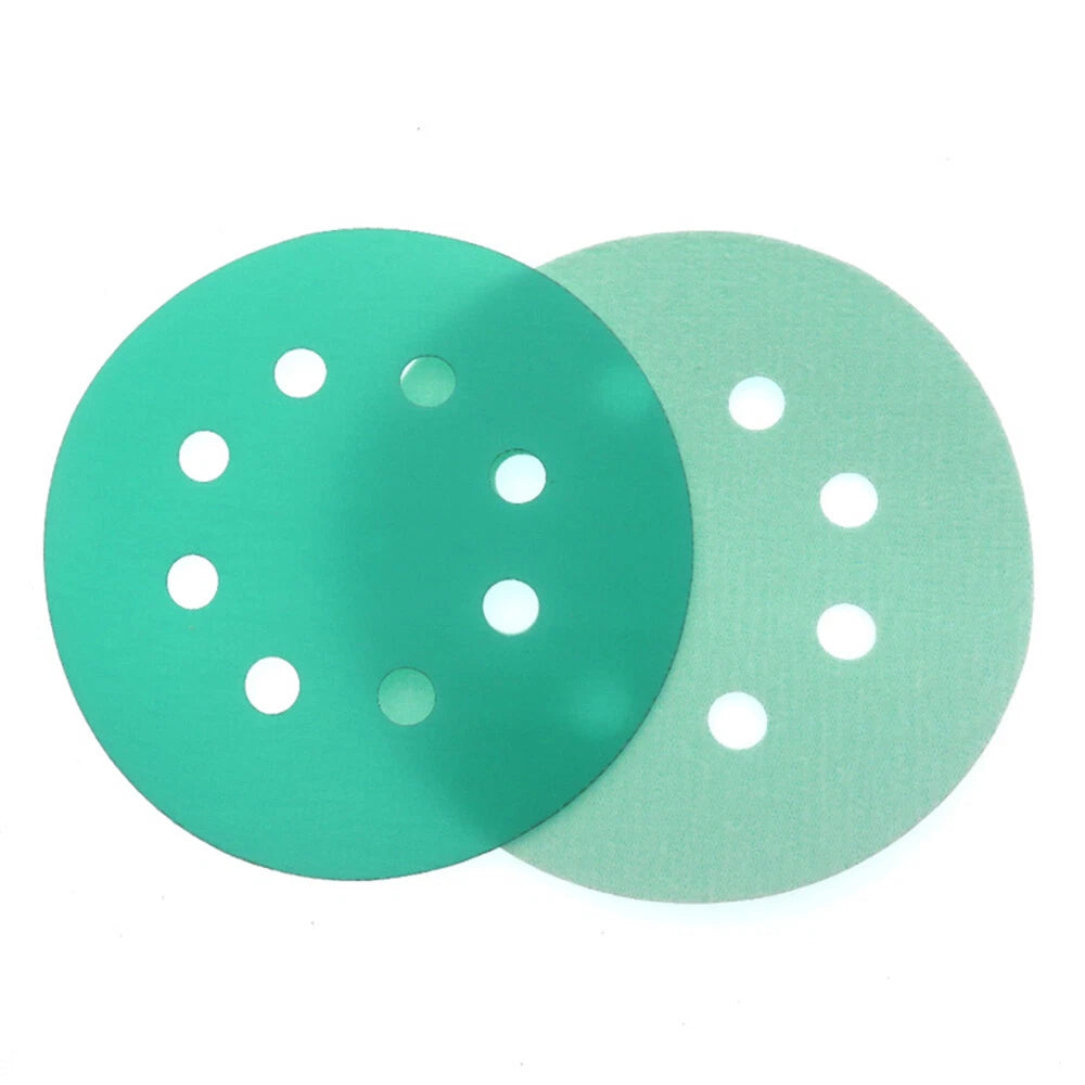125mm Wet and Dry Sanding Disc 5'' Hook Loop 8 Hole Sandpaper Pad Orbital Sander