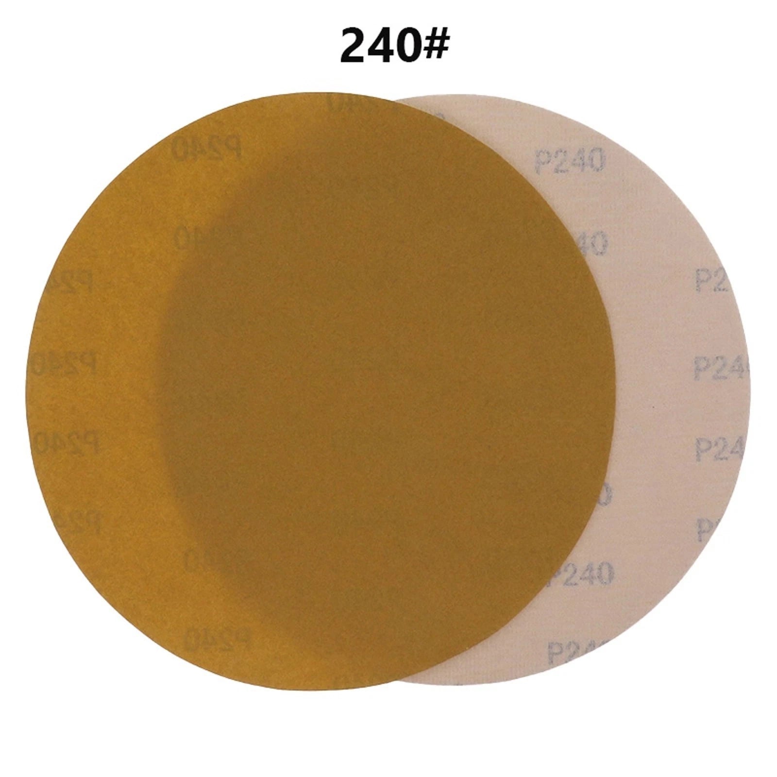 5 Inch 125mm Sanding Discs 40-1000 Grit Hook Loop Sandpaper Yellow Dry Grinding