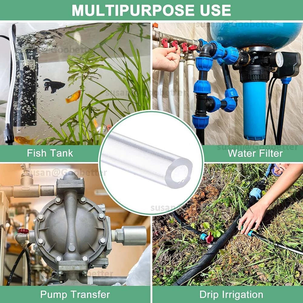 Clear Silicone Tubing — Food Grade Flexible Rubber Hose for Beer, Water & Medical Use | 0.3–50mm ID