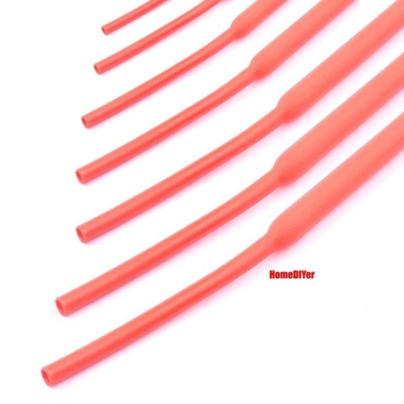 2:1 Heat Shrink Tubing — Electrical Wire Sleeving, Φ1mm–12mm, Clear/White/Red/Green