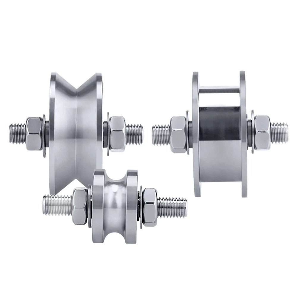 Track Linear Shaft Roller Bearing U V H Groove Steel Wheel Metal Pulley Sliding