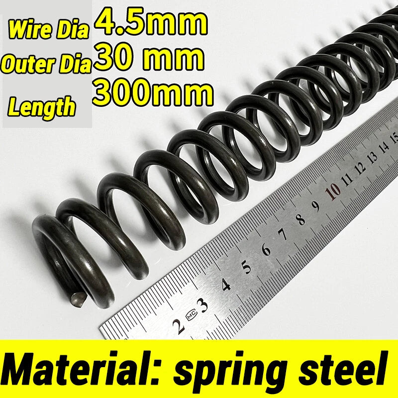 Compression Spring 4-5mm Wire dia 40-80mm Diameter & 300mm Length Pressure Small