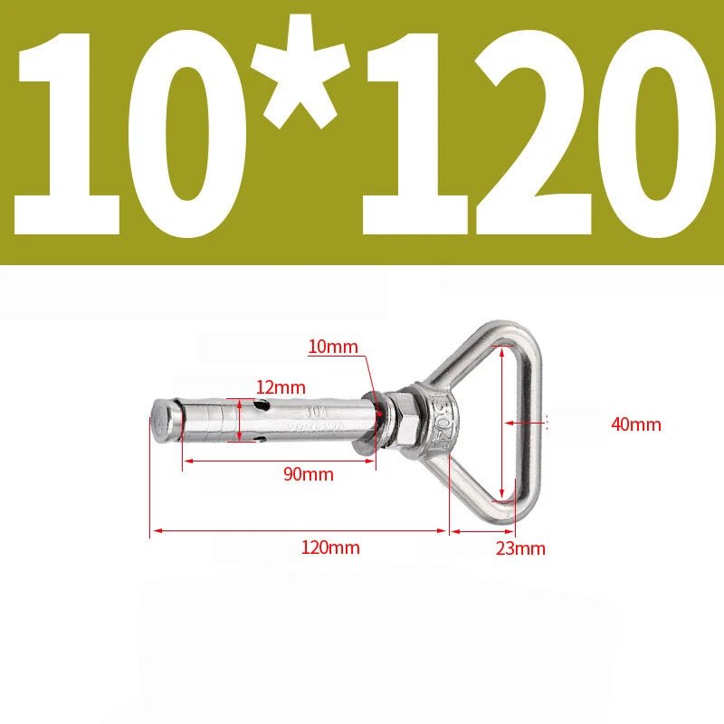 304 Stainless Steel Lifting Eye Ring Concrete Sleeve Anchor Bolts — M8 to M20 - HomeDIYer