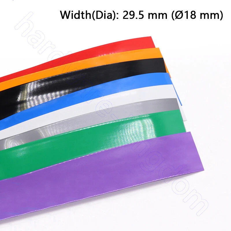 PVC Heat Shrink Tubing 7–130mm | RC Battery, LiPo, NiMH, NiCd Wire Wrap