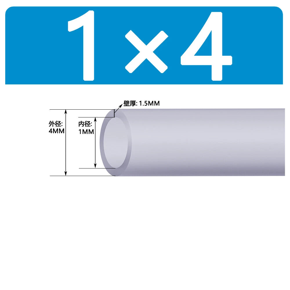Food Grade Clear Silicone Tube Beer Milk Hose Pipe Soft Rubber ID 0.5mm - 38mm