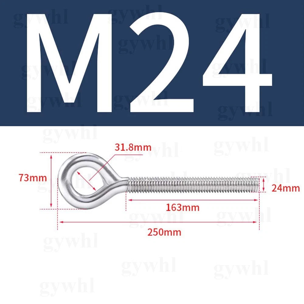 Stainless Steel Eye Bolts M4–M24 | A2 Forged Metric Lifting Ring Screws