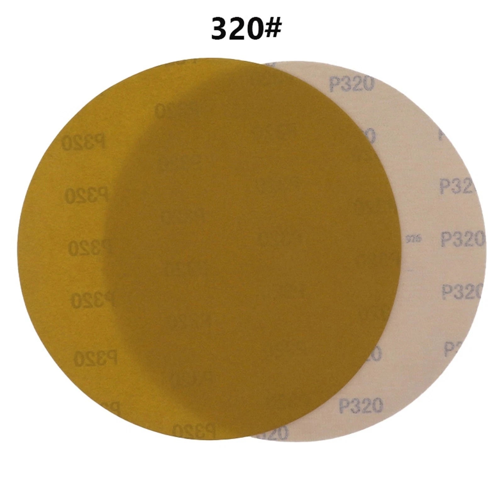 5 Inch 125mm Sanding Discs 40-1000 Grit Hook Loop Sandpaper Yellow Dry Grinding
