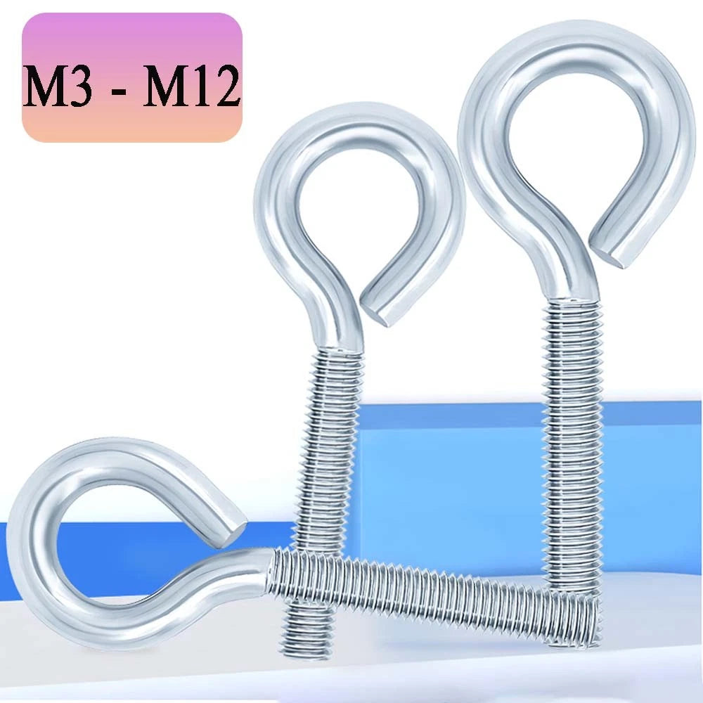 M3–M12 Galvanised Eye Screws | Metric Closed Eye Bolts & Threaded Ring Hooks