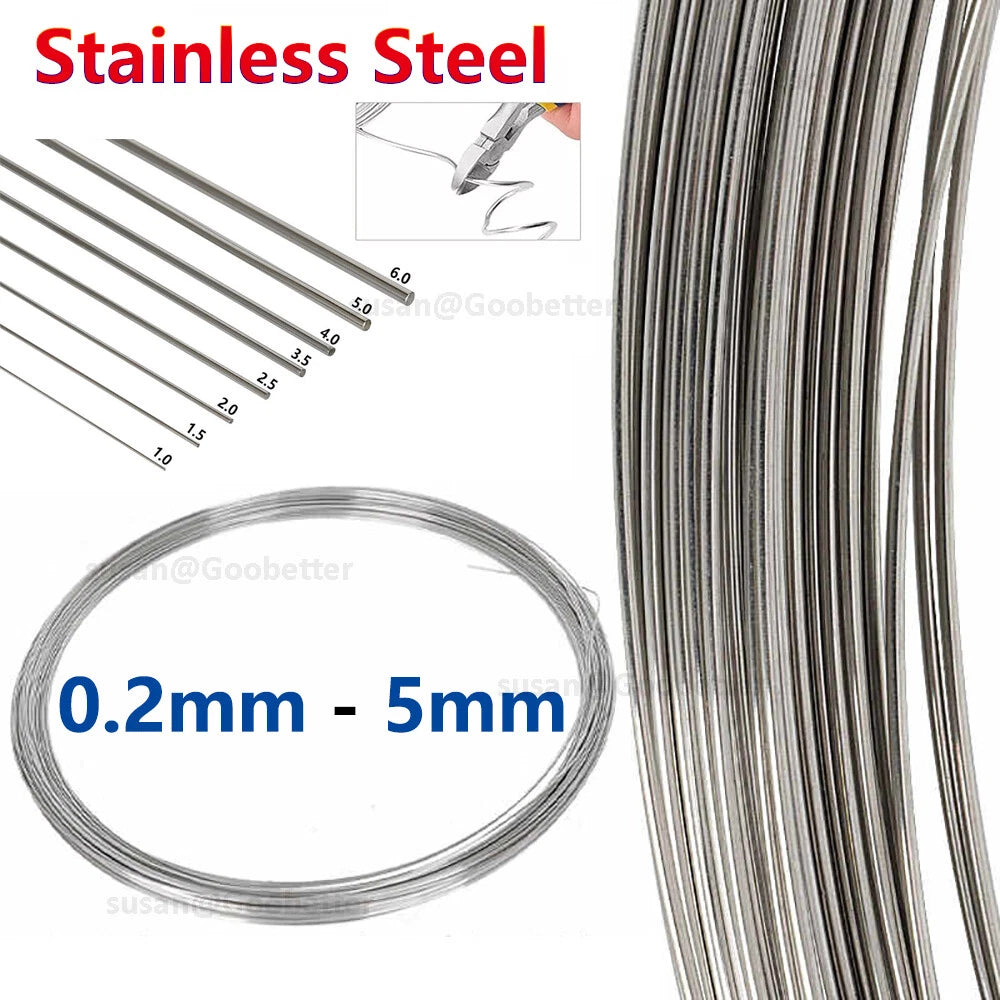 Stainless Steel Wire Metal Cable 0.2mm - 5mm High Tensile Steel Spring Wire
