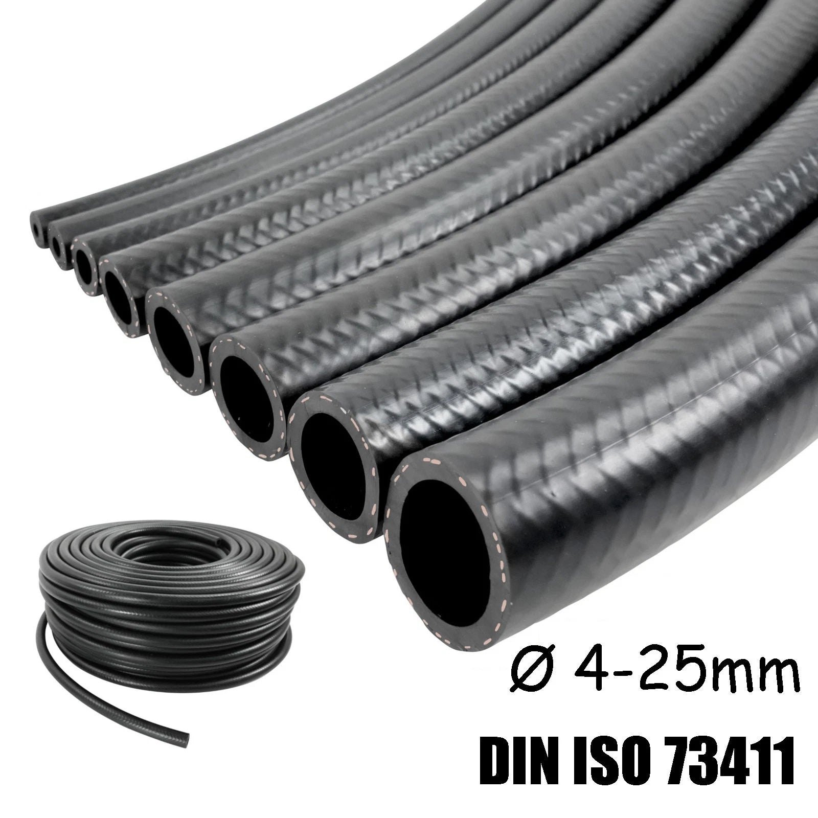 EPDM Flexible Coolant Hose — Car Heater & Radiator Water Pipe, SAE J20R3