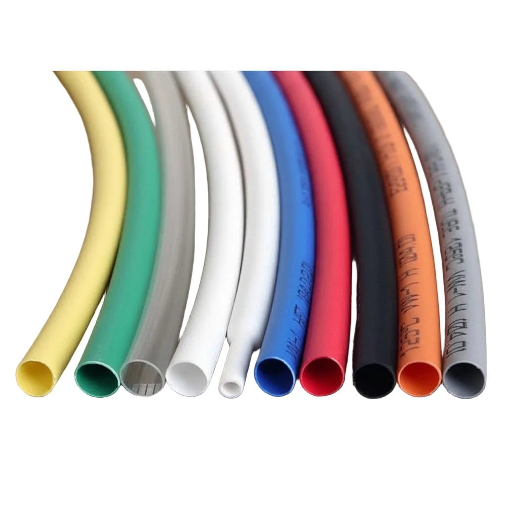 4mm Heat Shrink Tubing 2:1 Ratio – Wire Sleeving Wrap, 7 Colors