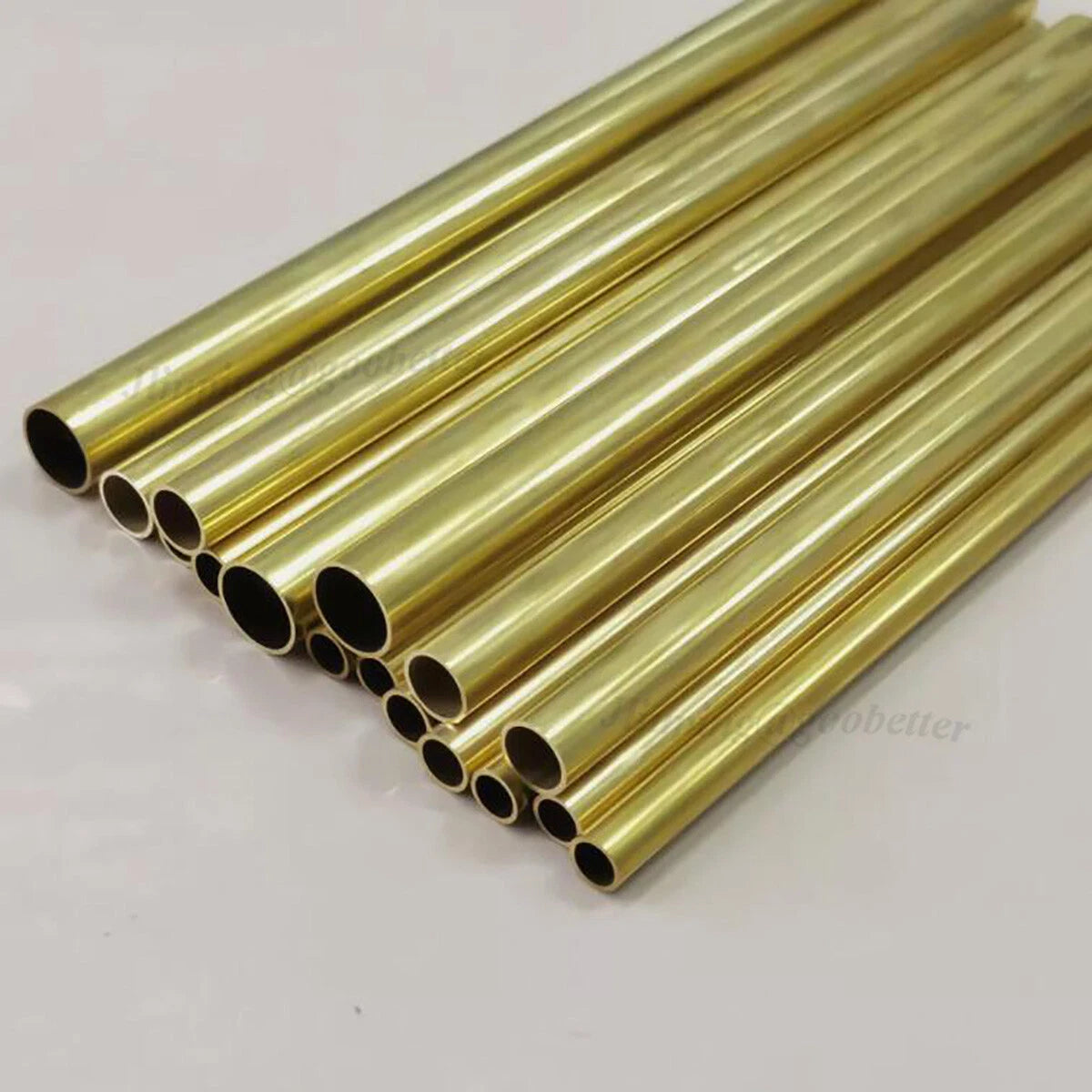 Brass Round Tube 2mm Wall Thickness OD 6–19mm × 300mm | Hollow Tubing